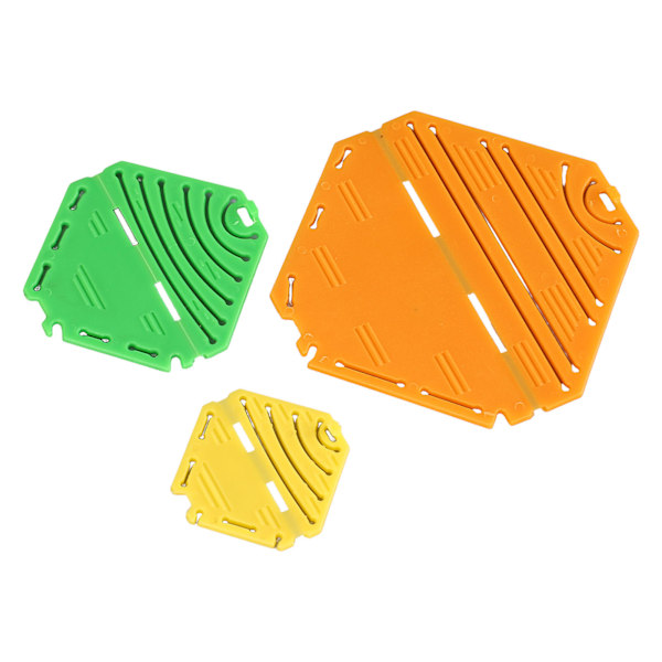 3 st Flower Maker Set DIY Rhombus Flower snabbt enkelt Harts Kanzashi Flower Maker tallrikar för barn flickor