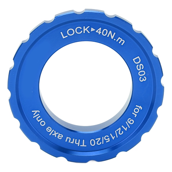 MEIJUN Centerlock Låsering Center Lock Hjulssæt Nav Tønde Aksel Skive Rotor Låsering til Cykel Mountainbike Blå