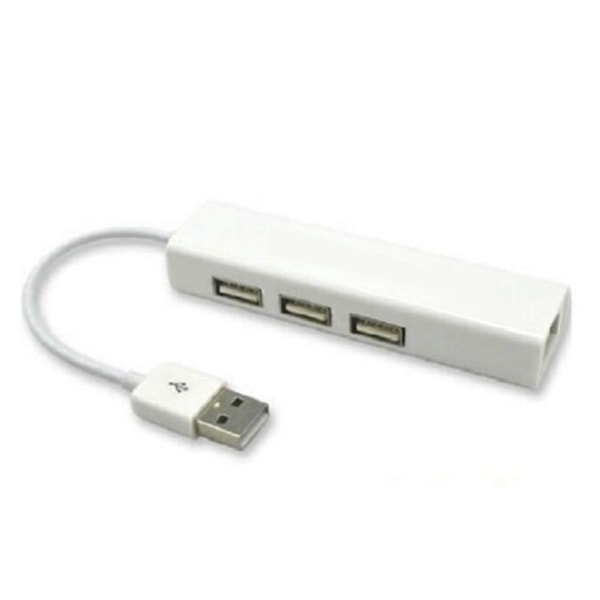 USB-RJ45-hubi 480 Mbps Nopea PVC-kupari Yhteensopiva USB-Ethernet-sovitin puhelimelle tietokoneelle