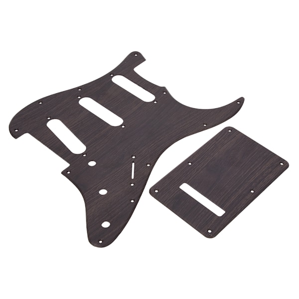 GSSS28 Elgitarrshield Rosewood for ST Three Single Pickguard med bakplate