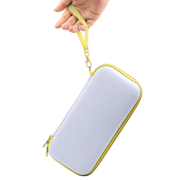 Spelkonsol Bärväska Stötdämpande repsäkert foder Hårt skal förvaringsväska för Switch Lite Gul