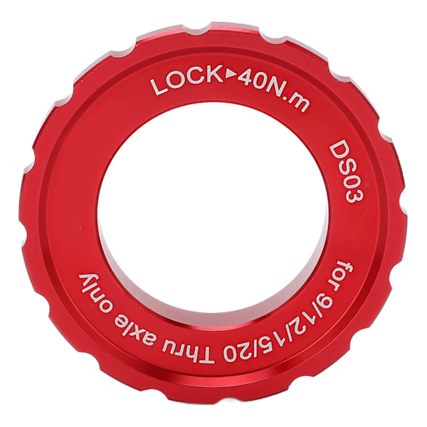 MEIJUN Centerlock Låsering Center Lock Hjulssæt Nav Tønde Aksel Skive Rotor Låsering til Cykel Mountainbike Rød