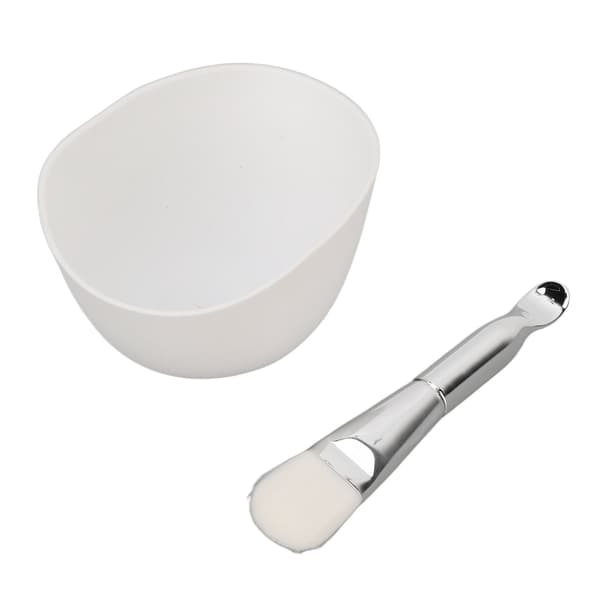 Ansigtsmaskeskål Sæt DIY Genanvendelig Æltning Sammenfoldelig Ansigtsmaskeblandeskål med stor diameter