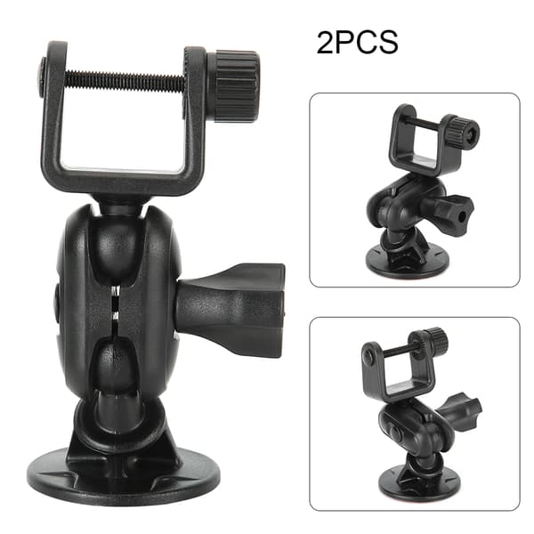 【NX】2 stk Mini Dash Camera Mount Bracket Dashboard Recorder Sugekopp 360 grader Justerbar Universal (US-formet hode)