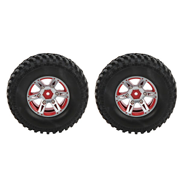 2 st/set 100mm 1,9 tum Gummidäck för SCX10 1/10 Fjärrstyrd Bil Uppgraderingsdelar Röd