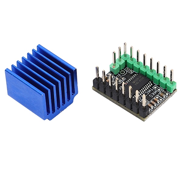 Trinmotor Driver TMC2226 256 Mikrostep Lav Støj med Køleplade 3D-Printer Tilbehør