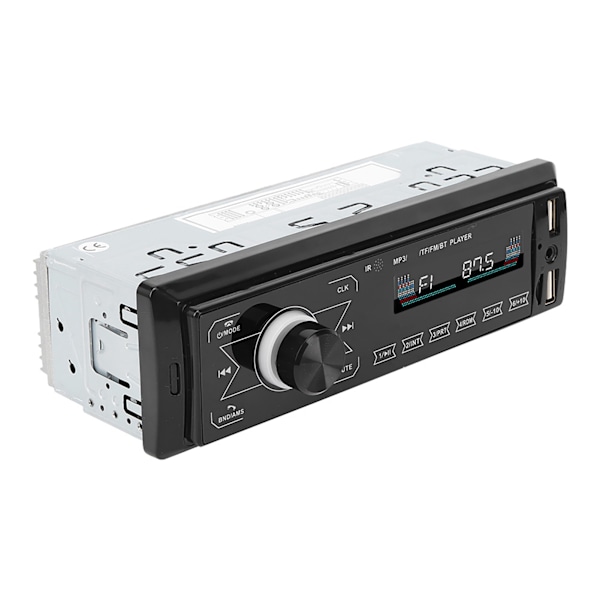 Auton MP3-soitin, kaksi USB-porttia, Bluetooth, stereokaiutin, radio, kosketusnäyttö, värilliset valot, viihdejärjestelmä