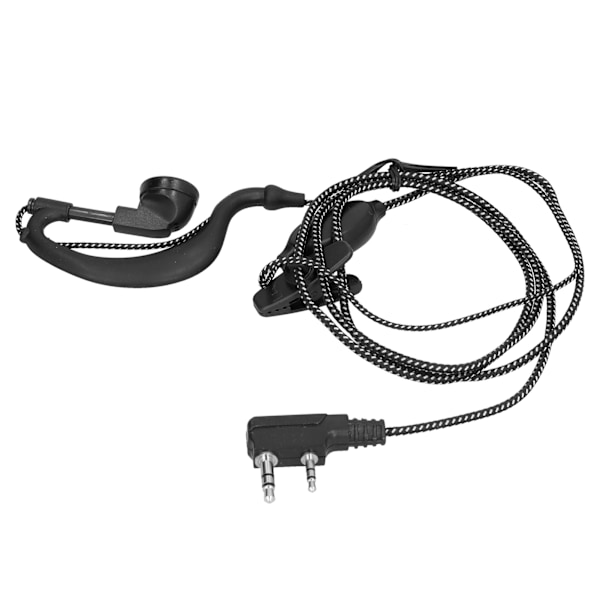 Walkie Talkie hörsnäcka med tjocktrådig flätad trådpropp för Baofeng BF-6 7 8s Uv5r