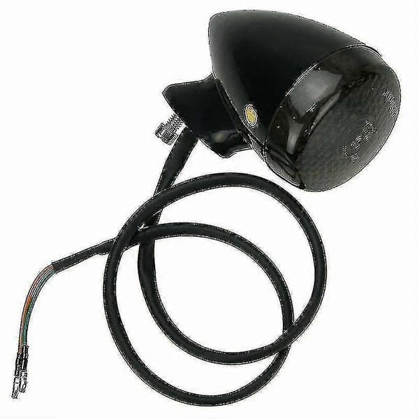 st motorcykel LED-blinklys til Harley-Davidson blinklys krom og sort hus 41 mm med for- og baggaffelbeslag Chrome