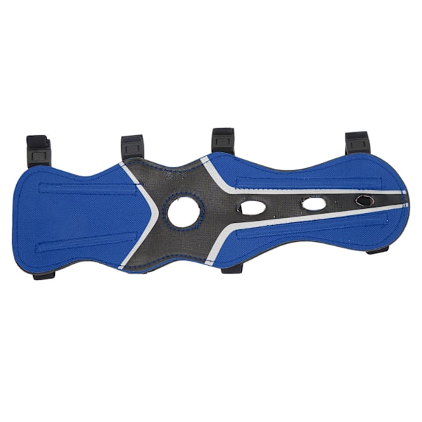 Bueskyttearmskydd forlengelse 600D nylon stoff bueskyttearmskydd med justerbare skulderstropper for Recurve Archery Blå