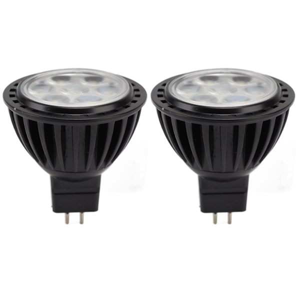 2st 7W MR16 LED-lampa Energisparande spotlight med låg strömförbrukning 7LED-lampbyte 110‑240V varmt ljus