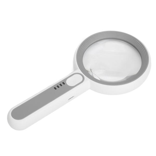 75 mm håndholdt forstørrelsesglass LED-lys Justerbar vinkel Eldre leselup for smykker