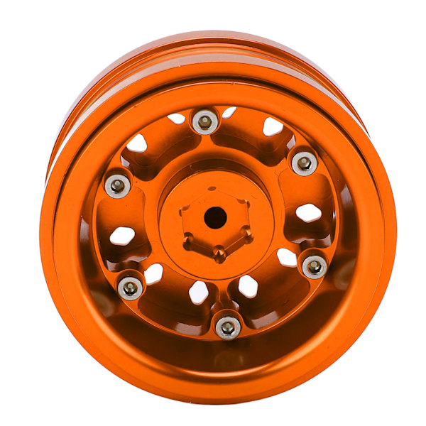 RC Hjulnav 2.9 tommer Aluminium Metall Hjulnav for Jeep JLU Wrangler 1/6 RC Crawler Bil Oransje