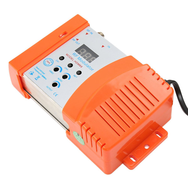 HD Multimedia Interface RF Modulator Professionel Support PAL NTSC Formater Digital Modulator til Hjemme-TV 90‑240V EU Stik