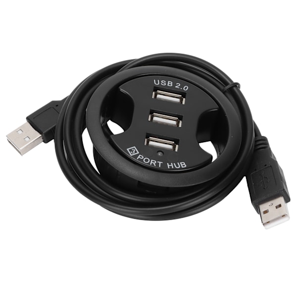 JK38h USB2.0 HUB AllInOne 3 portar Desktop rund form Ingen extern strömförsörjning dockningsstation