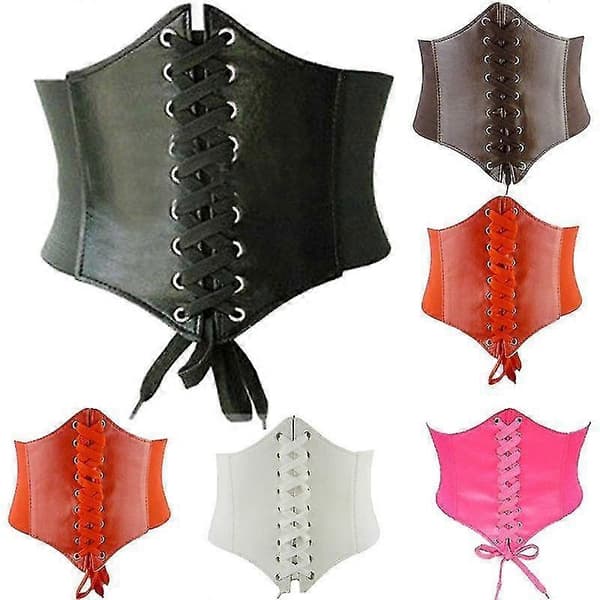 Mode Kvinnor Slim Body Shaper Spänne Midjeband Midjebälte Underbust Korsettbälte Black