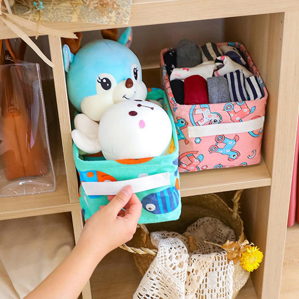 Baby lasten lelusäiliön säilytyskori Taitettava leluvarasto Organizer Makuuhuoneen sisustus lastenhuoneen lasten lelulaatikko Vaatteet Lahjakori