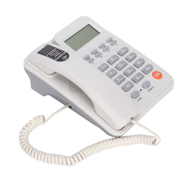 KXT2026CID Kontortelefon Kontor Hotell Hjem fast telefonsupport 24 ringesignaler (Hvit)