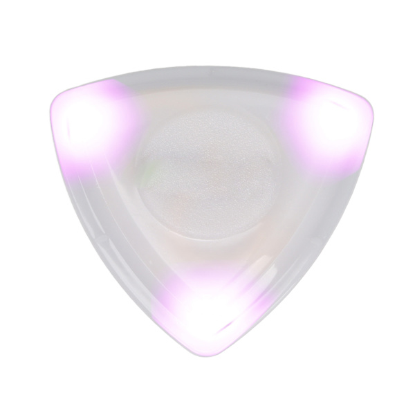 Glødende guitarpick med høj følsomhed LED-lys Guitarpick erstatter med batteri lilla