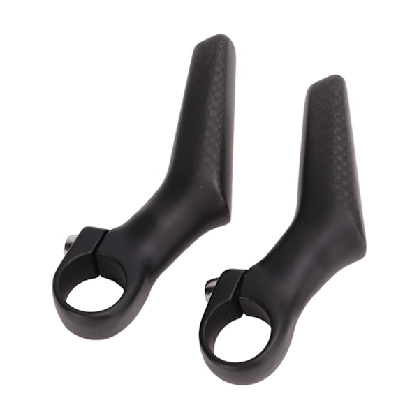 Mountainbike Styre Bar Ends 1 par kulfiber 3K L-form Ergonomiske landevejscykelstangsender til 22,2 mm cykelstyre mat