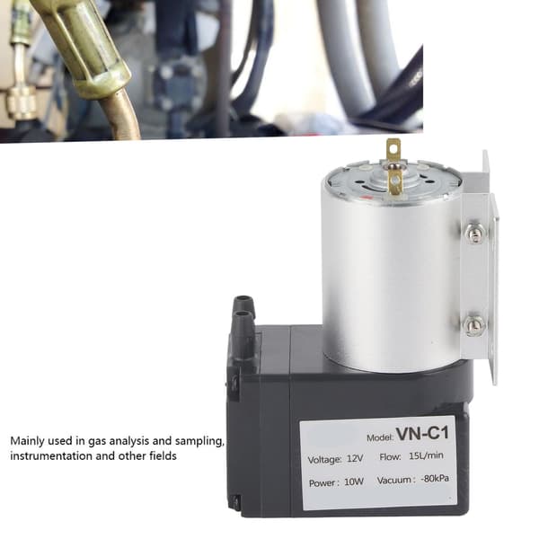 Vakuum sugpump undertryck med stativ -80kpa 10W DC24V/DC12V