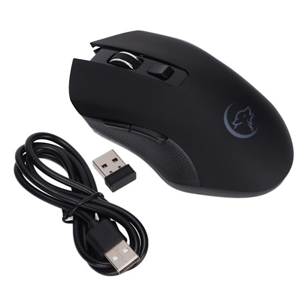 Trådlös mus Uppladdningsbar Mute USB-möss Ergonomisk 2,4GHz-anslutning Datortillbehör