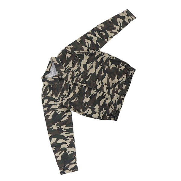 Ilmastoituva Vaate 3 Tuulinopeutta Pitkähihainen Auringonsuojaus Camouflage Jäähdytystuuletin Takki Pyöräilyyn Matkustamiseen L-koko