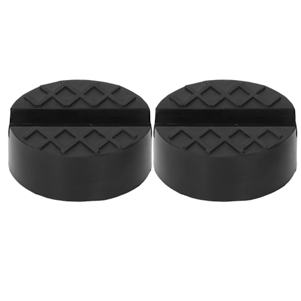 2 st Gummi Jack Pad Bra anpassningsförmåga Universal slitsad Jacking Lift Puck Återanvändbar Jack Pad Adapter