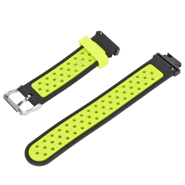 Silikonarmband Mjukt andas dubbelfärgsersättningsurarmband för Amazfit Verge Lite (svart grön)