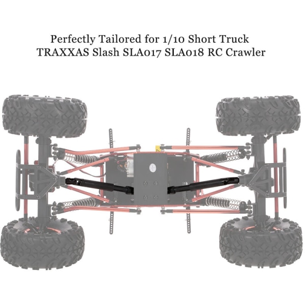 4 stk metal forreste og bagerste CVD drivaksel til 1/10 TRAXXAS skråstreg SLA017 SLA018 RC larvebånd, kort lastbil, model: Tan