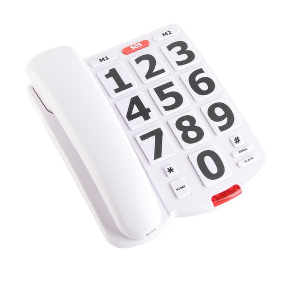 【NX】Fasttelefon for eldre med store knapper, kablet telefon for eldre og hørselshemmede