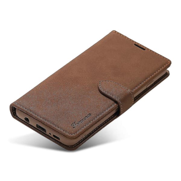 Skinnveske til Samsung Galaxy S10+ Brown