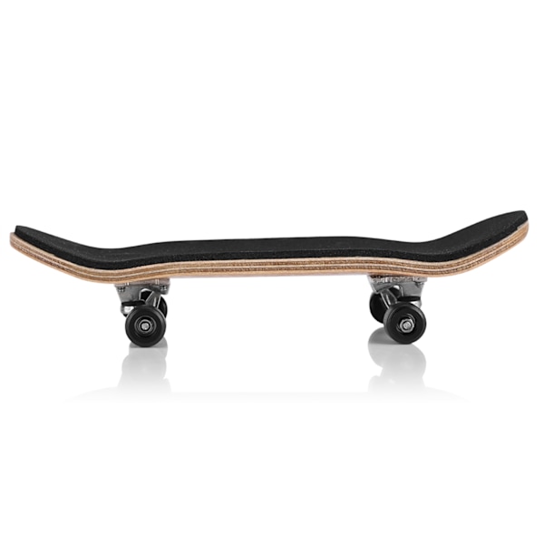 1. Lønnetre Finger Skateboard med Griptape og Kasse Reduser Trykk Gaver Svart