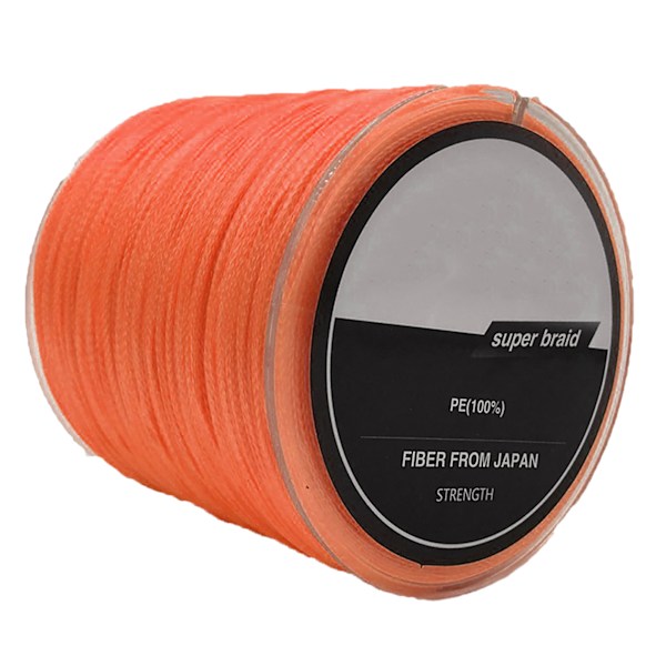 300m PE Fiske Line Karpe 4-tråds Flettet Anti-Bit Line for Reservoar Agnsfiske Orange4