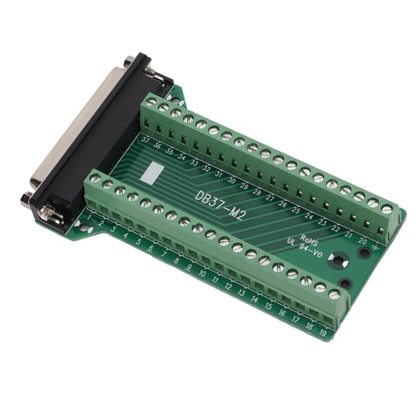 DB37 Breakout Board Terminalkontakt - Hun Rett PCB Isolert AC300V
