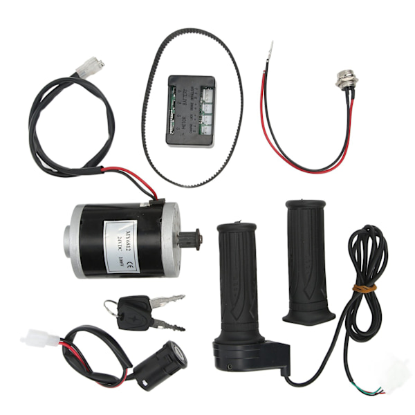 24V 100W Elektrisk Motorsett Synkron Girkasse Motor med Kontroller Lader Lås for Elektriske Scootere Sykler Tricycles