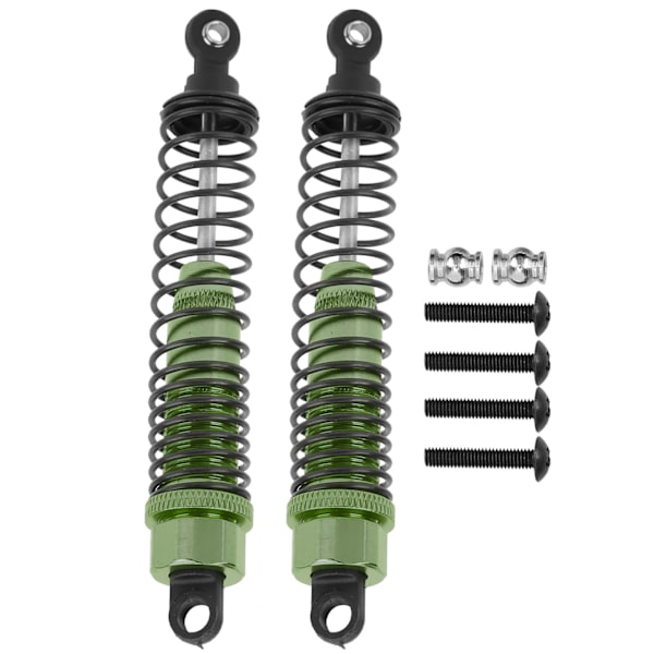 2 stk 108mm RC metallstøtdempere for TRAXXAS SLASH 2WD RC bil oppgraderingsdeler Grønn