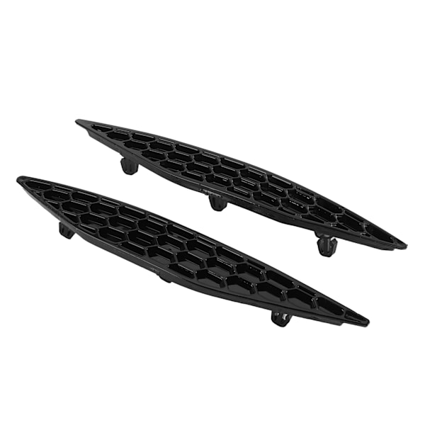 2 kpl Kiiltävän musta takapuskurin heijastin Honeycomb Delete Set Sopii MK7 2013-2016