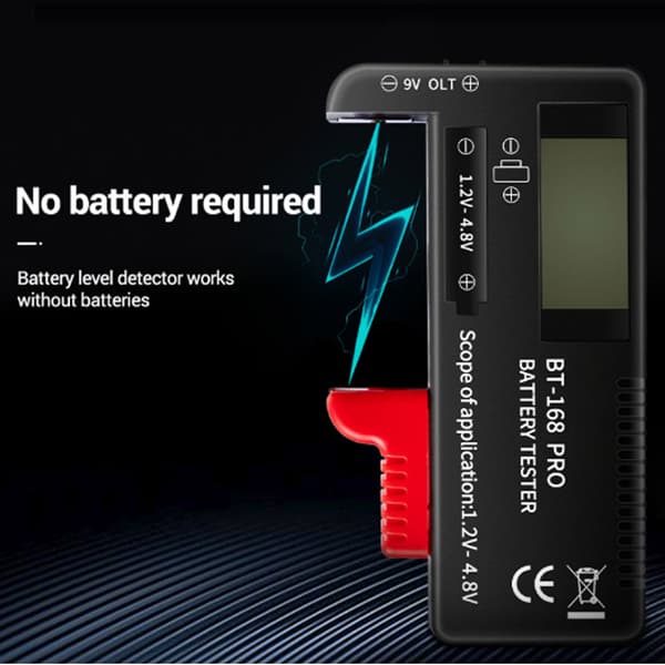 【NX】168Pro Digital Batterikapacitetstestare Testutrustning LCD-display för 1.2V‑4.8V Batteri