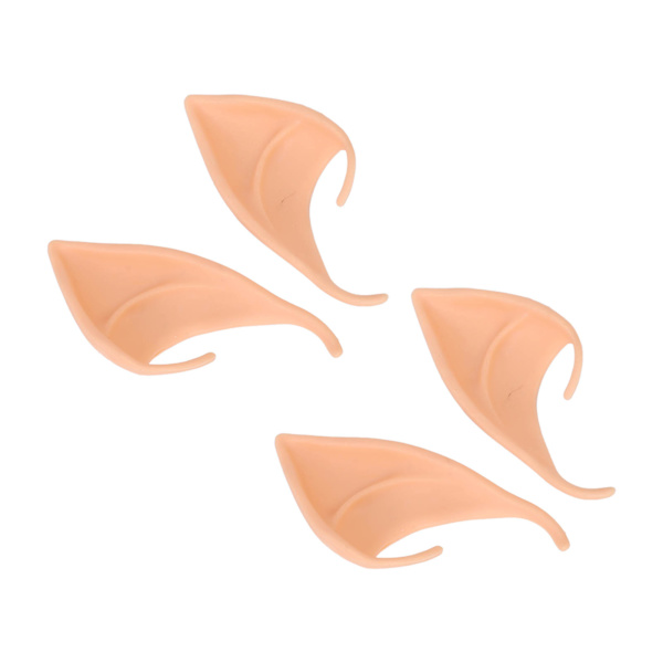 2 par korte falske ører Latex Simulering Fairy Ear Set til jul Halloween Party Cosplay rekvisitter