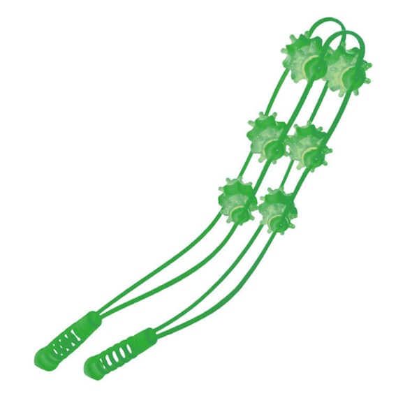 Selkähieronta Rullaköysi vähentää väsymystä Kannettava manuaalinen hierontatyökalu selälle, niskalle, hartioille, jaloille, vyötärölle, vihreä