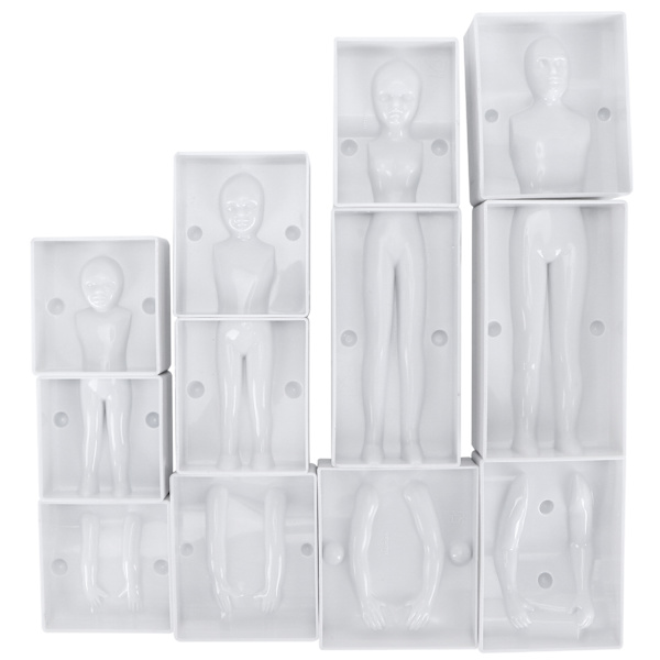 Menneskeformet Kagefigur Form Kropsmodel DIY Bage Fondant Kageforme Dekorationsværktøj