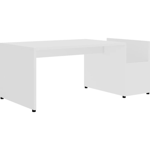 Sofabord Hvit 90x45x35 cm Agglomerat