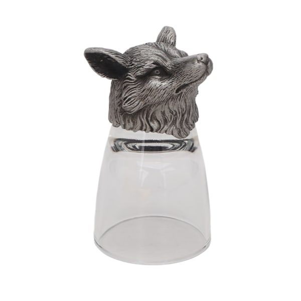 Whiskyglass Unik Fox Head Design Morsom Nyhet Glaskopp for Barer Tavernaer Festspill