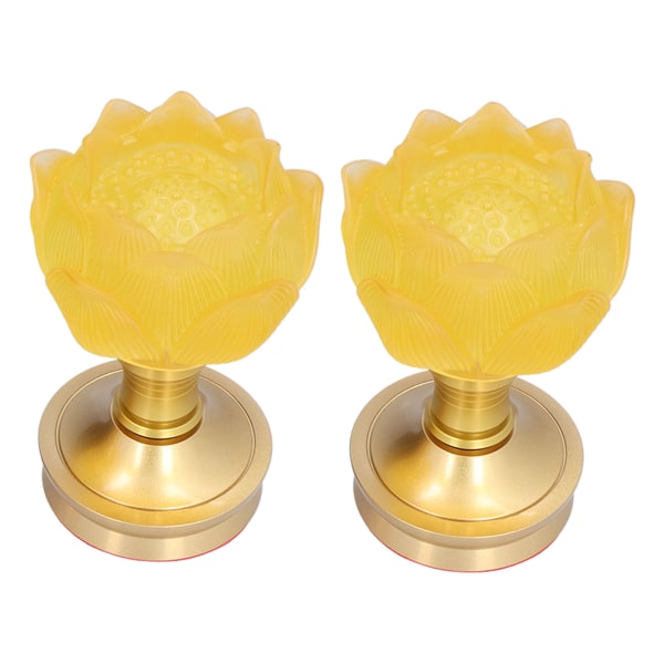 2 Sett LED Buddhistisk Lampe 3 Fargejustering Buddha Blomst Lys for Buddhistisk Tro Leveranse AU Plugg 100-240V