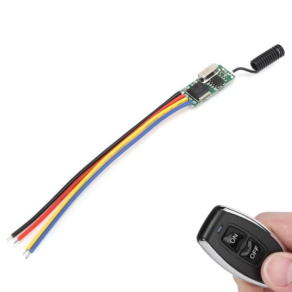 Bred spenning 3,7-12V Micro trådløs fjernkontrollbrytermodul LED-lys modifisert panel