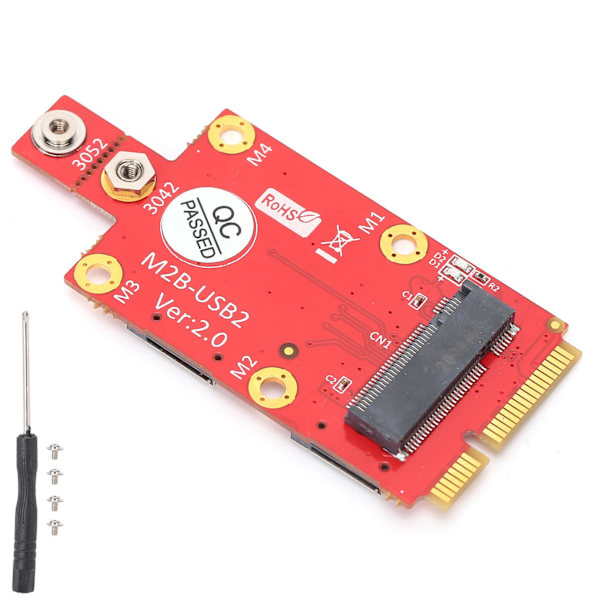 M.2 til Mini PCIE-adapterkonverteringsmodul med SIM-kortslot Tilbehør til bærbar computer