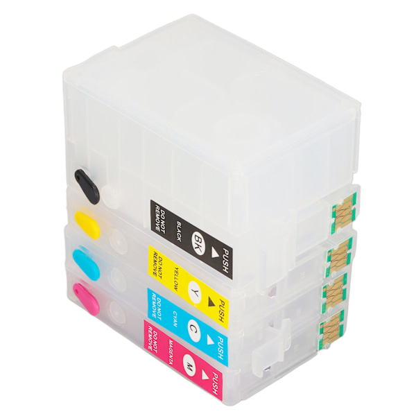 4st bläckpatron 4 färger Inkjet Refill Box Ersättningsskrivare tillbehör för WorkForce