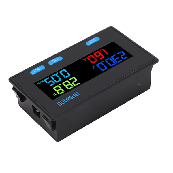 Digital voltmeter Amperemeter Panel 8 i 1 multifunktionell effektmätare LCD-färgskärm AC energimonitor AC60‑300V 200A