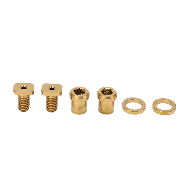 RISK 6 stk/boks Titanium Alloy Bolt Kit for Shimano Sykkel Oppgraderingsdeler Gull (6 stk/boks)